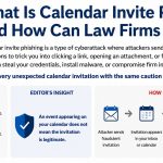 What Is Calendar Invite Phishing, and How Can Law Firms Avoid It?