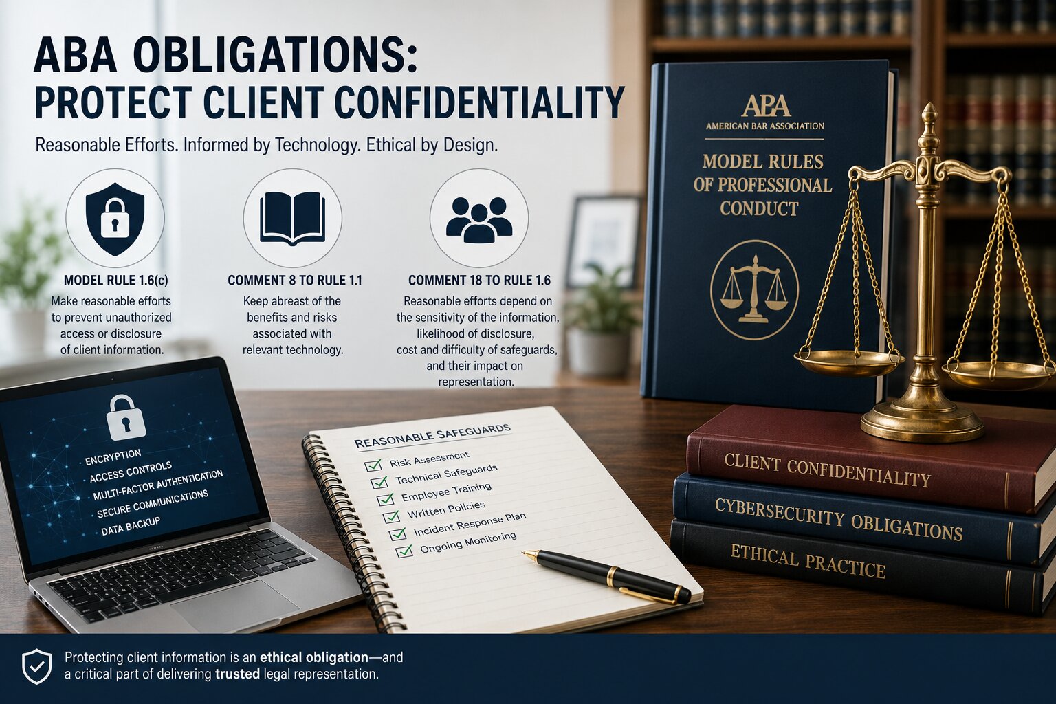 How Can a Law Firm Protect Client Confidentiality and Comply With ABA Cybersecurity Obligations?