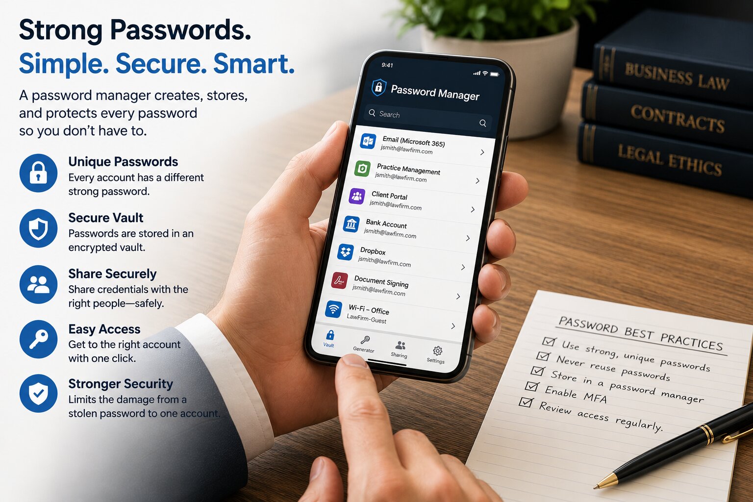 Why Should Law Firms Use a Password Manager?